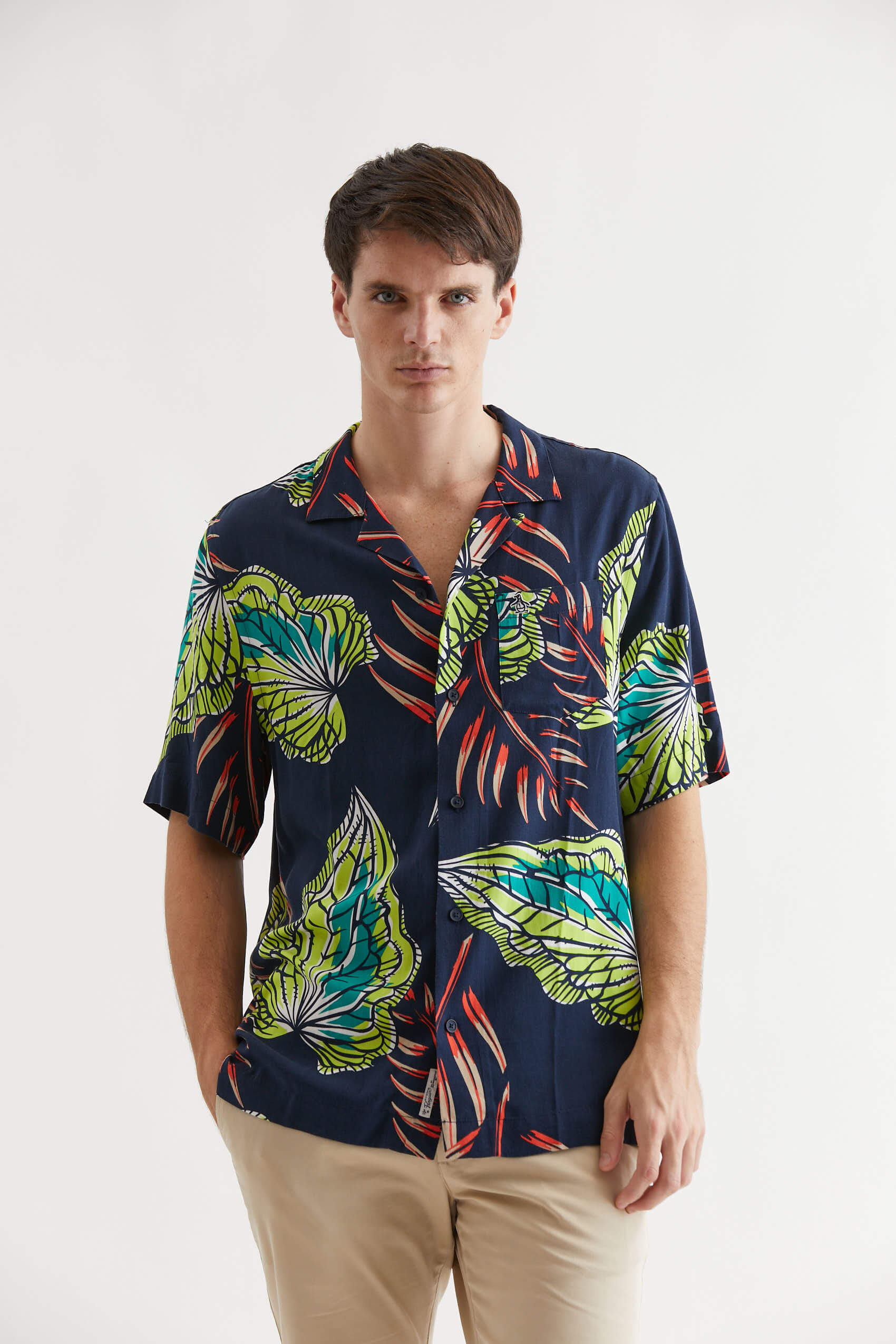 Ss Tropical Print Shirt